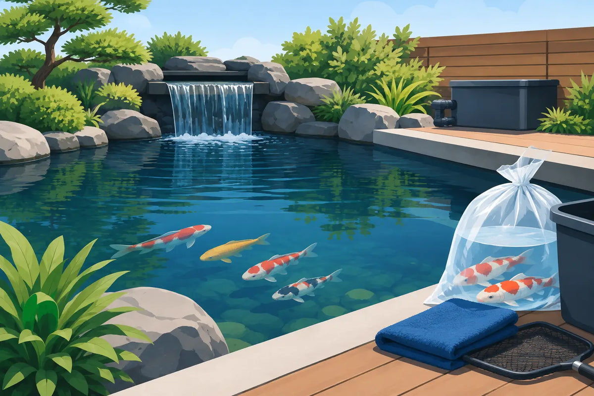 Prepare Pond for New Koi Before Delivery