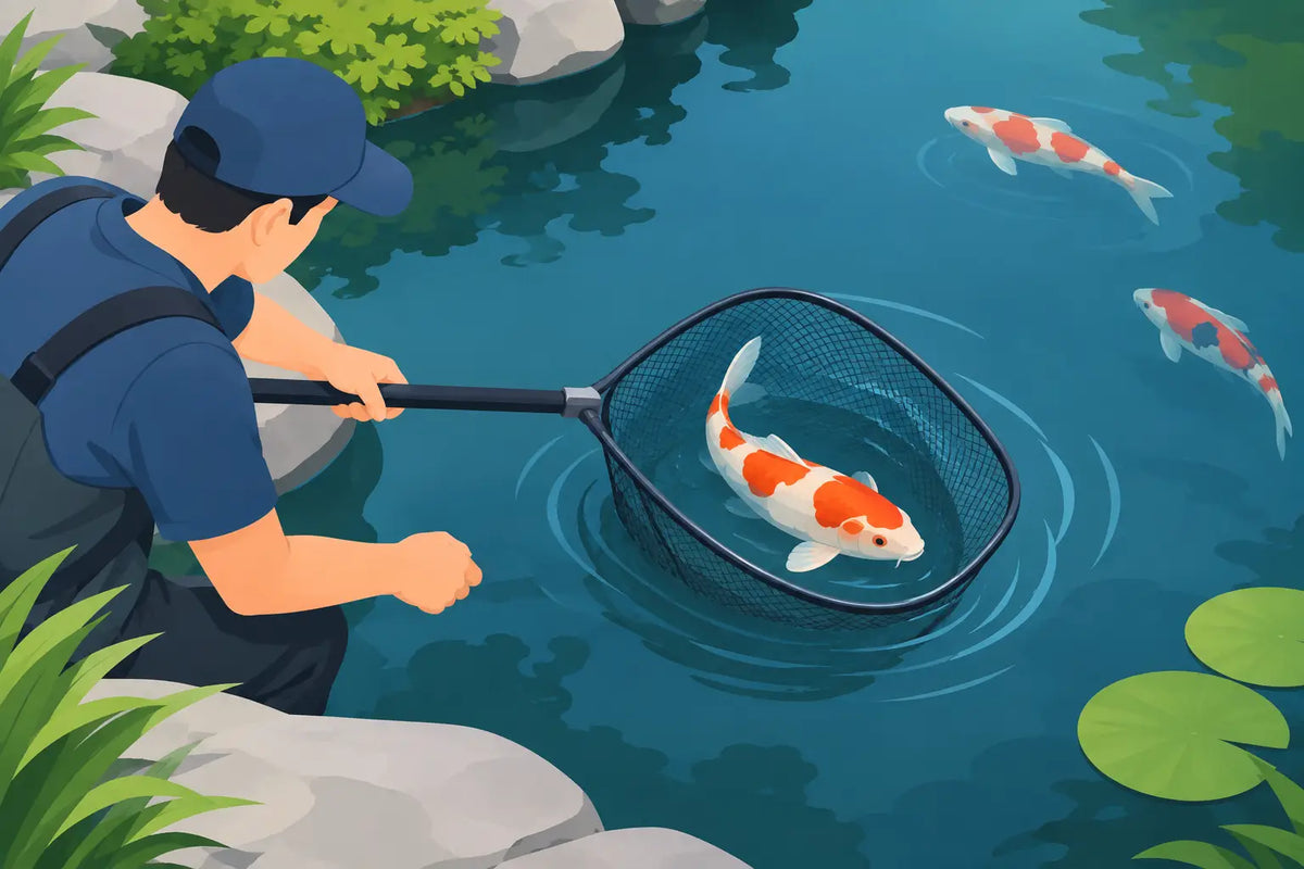 How to Net Koi Safely Without Stress or Injury