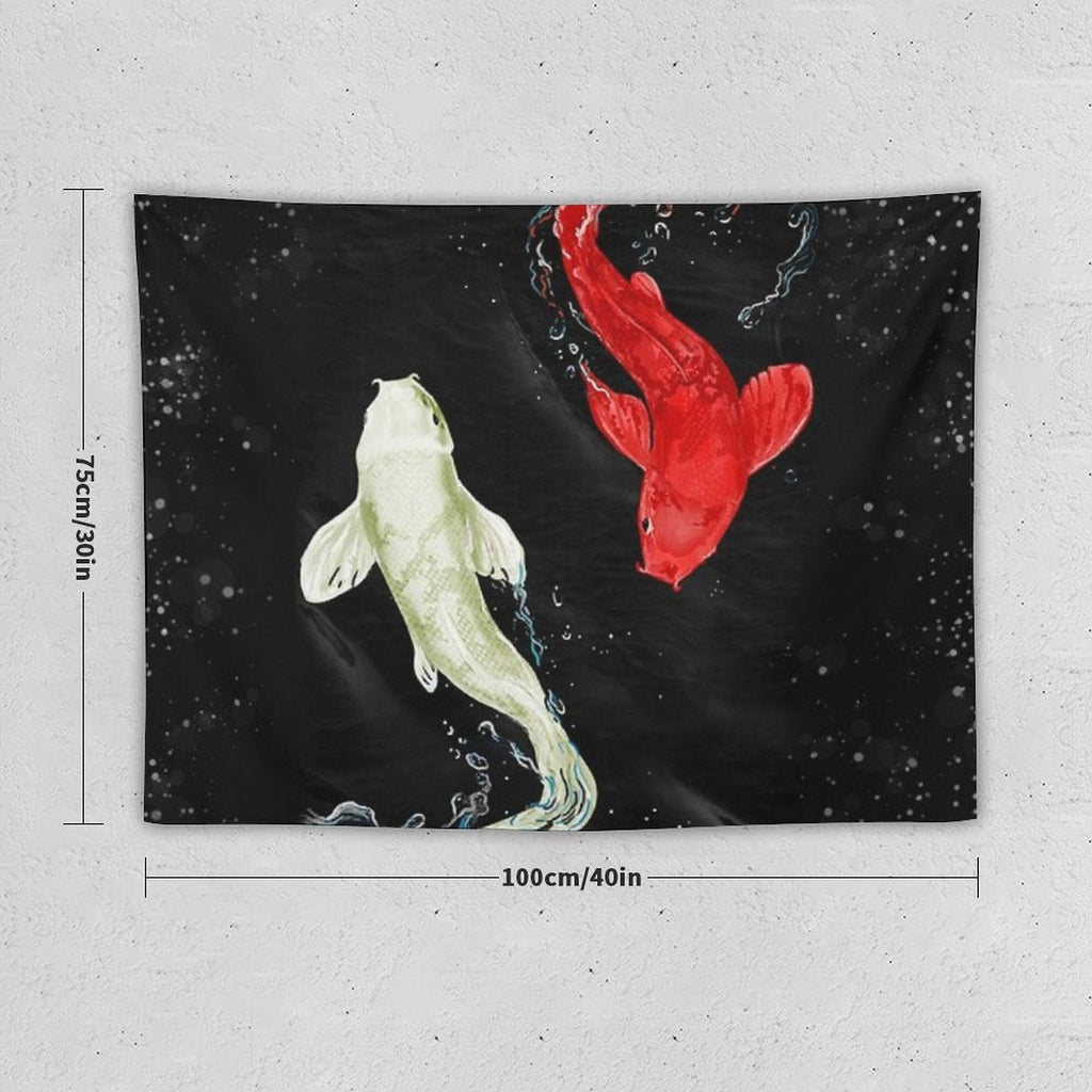 Koi Fishes Tapestry