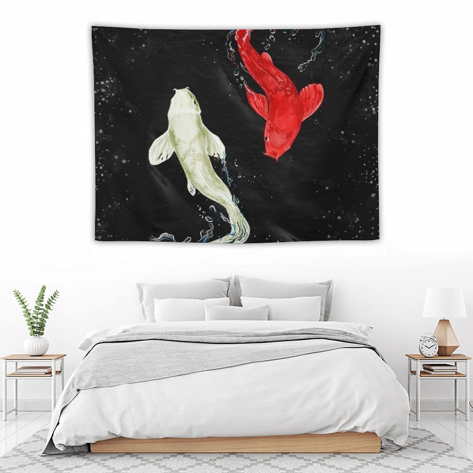 Koi Fishes Tapestry