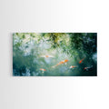 Koi Fish Swimming Canvas Print