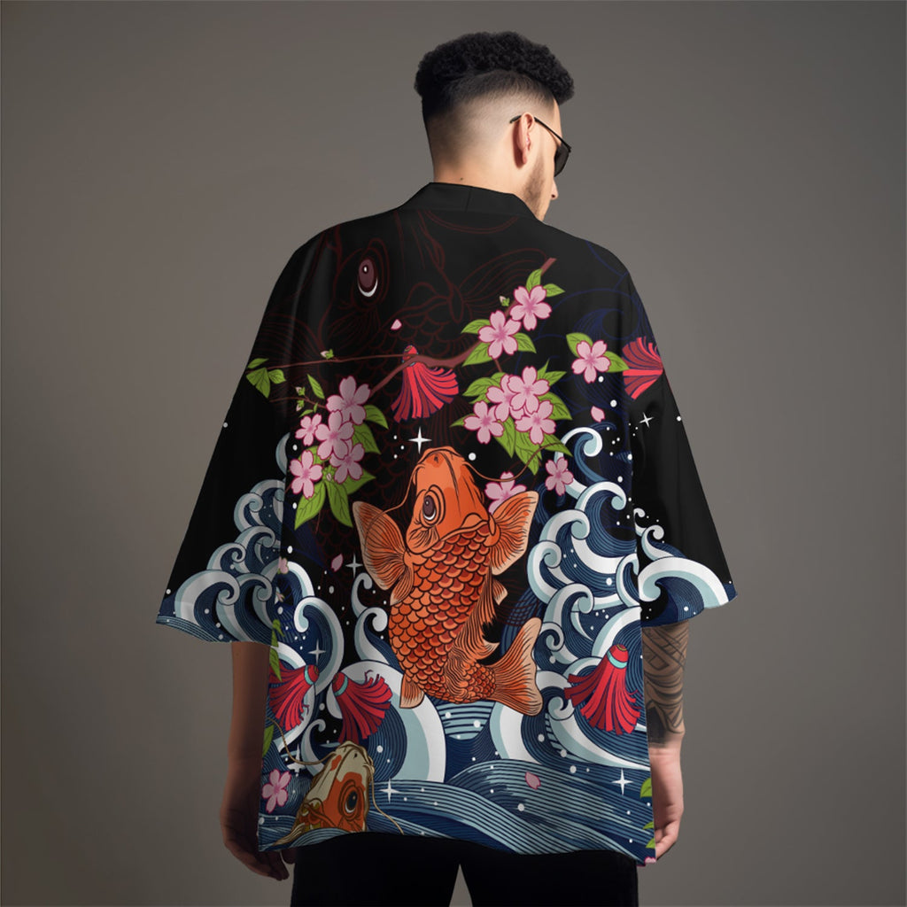 K04 Koi Paradise Kimono