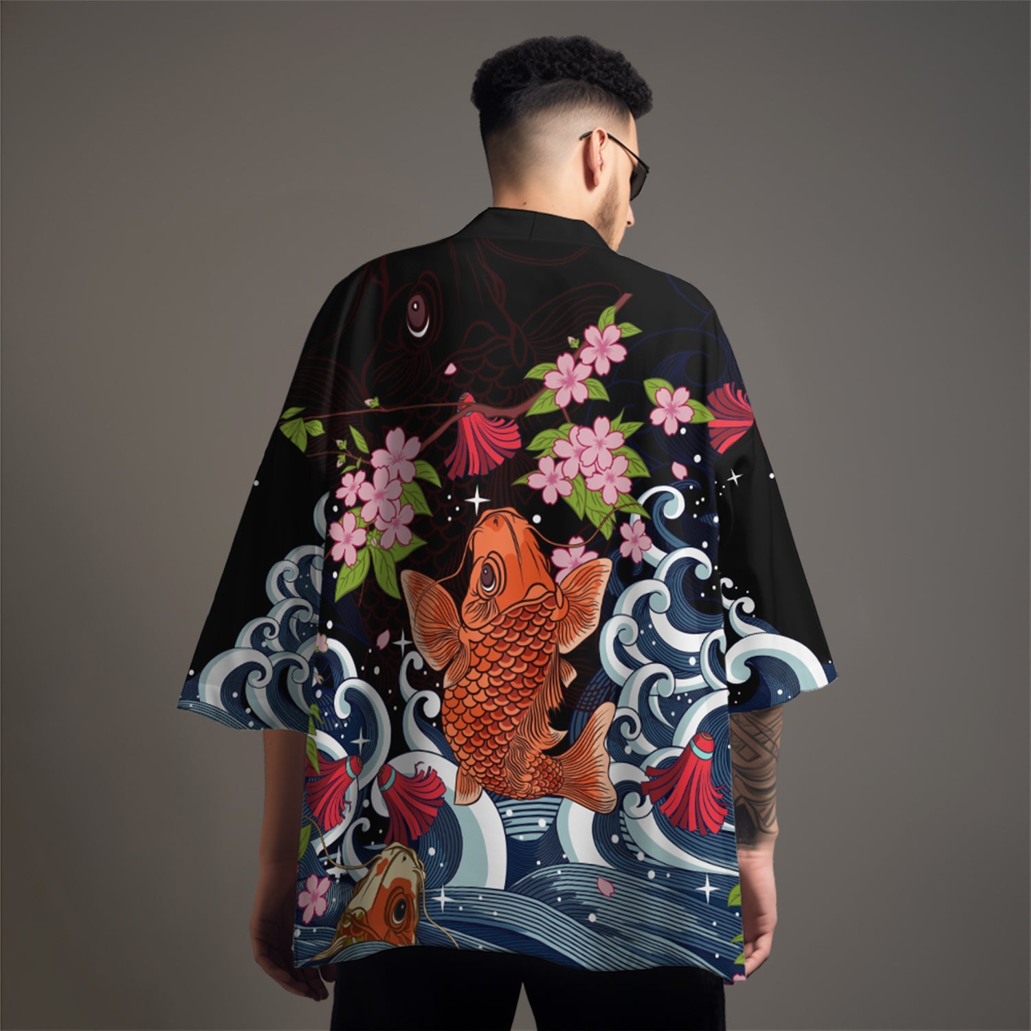 K04 Koi Paradise Kimono