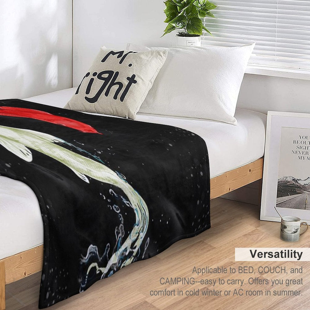 Koi Fish Throw Blanket