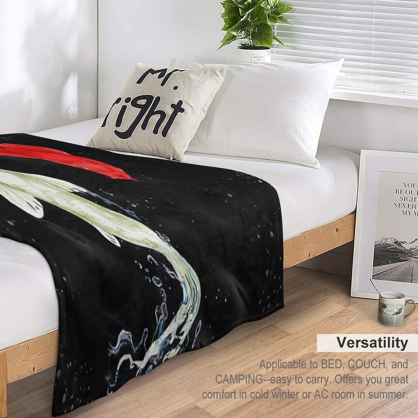 Koi Fish Throw Blanket