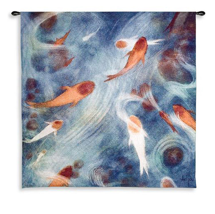 Koi Pond Large Tapestry