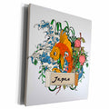 3dRose Lovely Japan Koi Fish Waves and Flowers Asian... - Museum Grade Canvas Wrap (cw_119077)