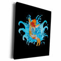 3dRose Asian Koi Fish Sakura Design for Aquarium Lovers - Museum Grade Canvas Wrap (cw_288251)