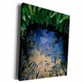 3dRose Photograph of black koi fish in a pond at the... - Museum Grade Canvas Wrap (cw_326830)