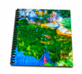 3dRose A glowing pond with beautiful koi - Drawing Books (db_352275)