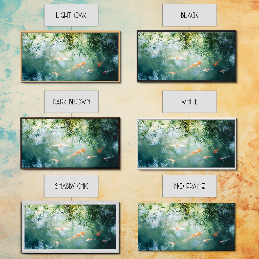 Koi Fish Swimming Canvas Print