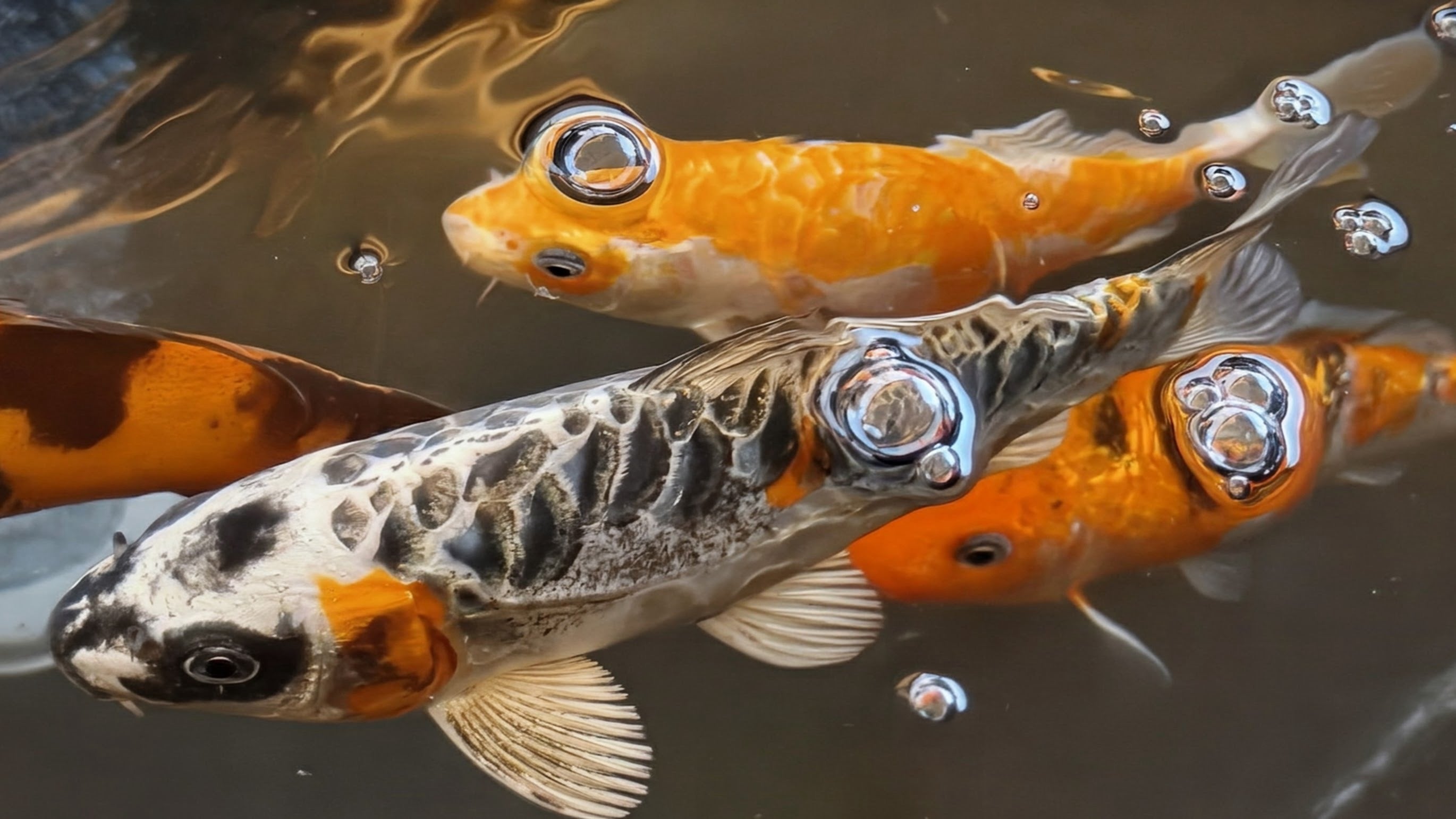 Pond Starter Bundle — 10" Hand-Selected Live Koi + 2 lb Blackwater Food + Pond-Pro Square Floating Fish Feeder