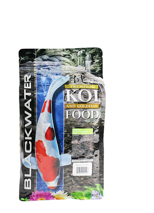 Blackwater Max Growth Koi and Goldfish Food 2 lb bag medium floating pellet