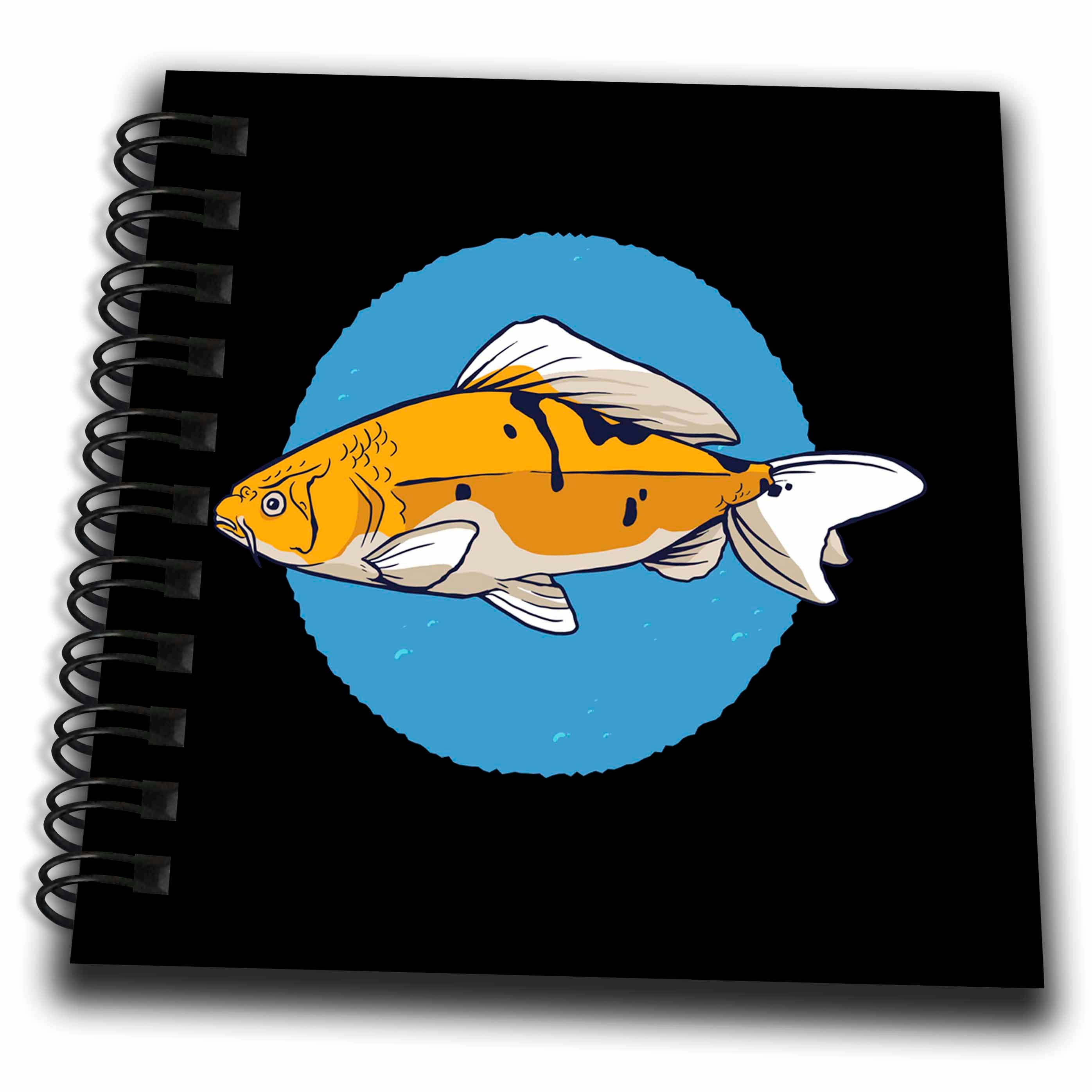 3dRose Illustration Art of Carp Koi Fish Sealife Aquarium - Drawing Books (db_325647)