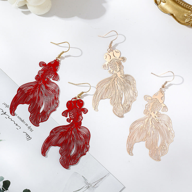 Good Luck Koi Fish Hook Earrings