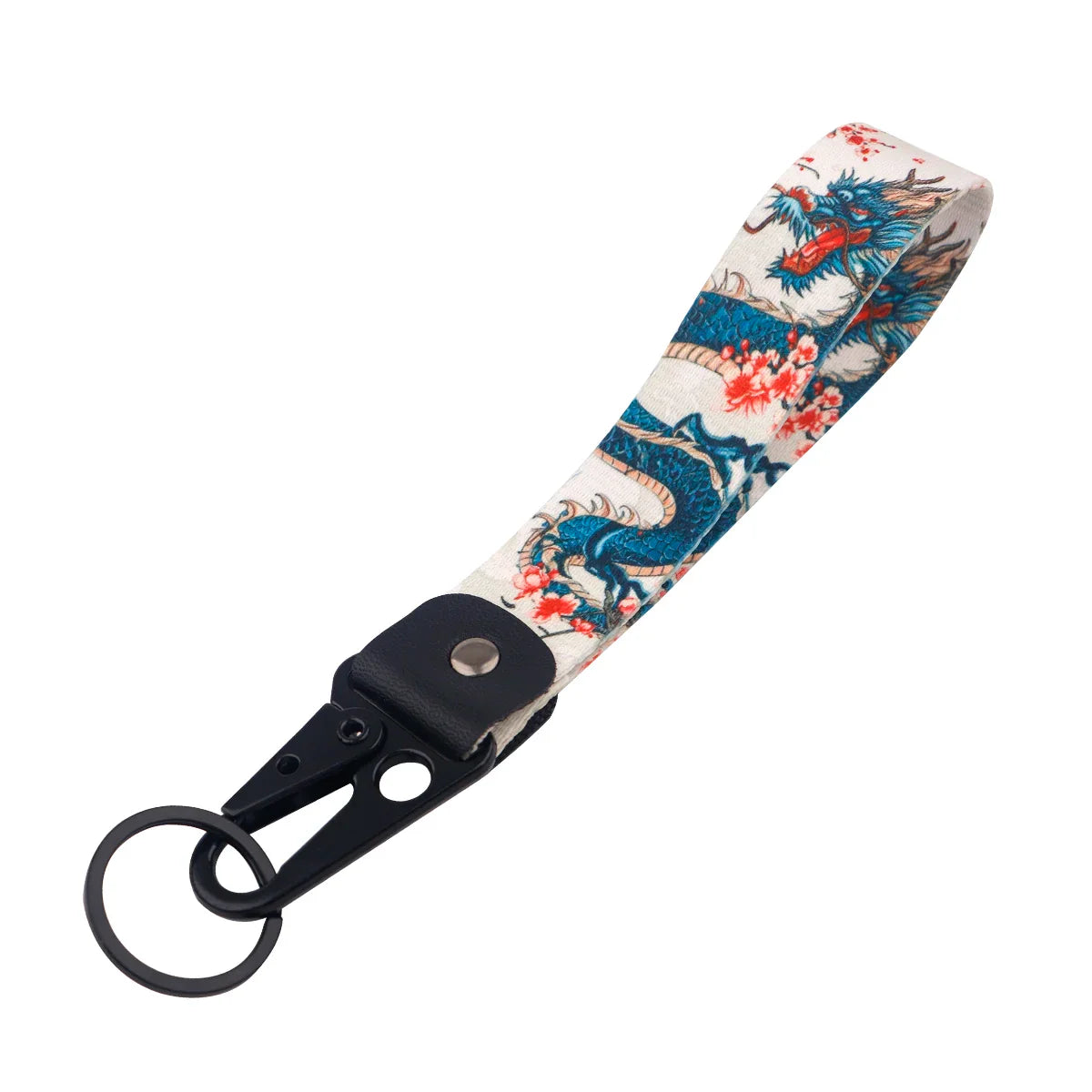 Koi Fish & Crane Artistic Keychain Set
