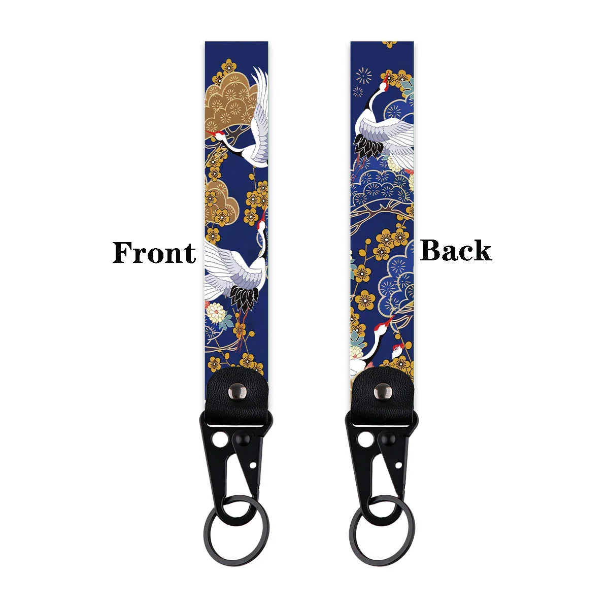 Koi Fish & Crane Artistic Keychain Set