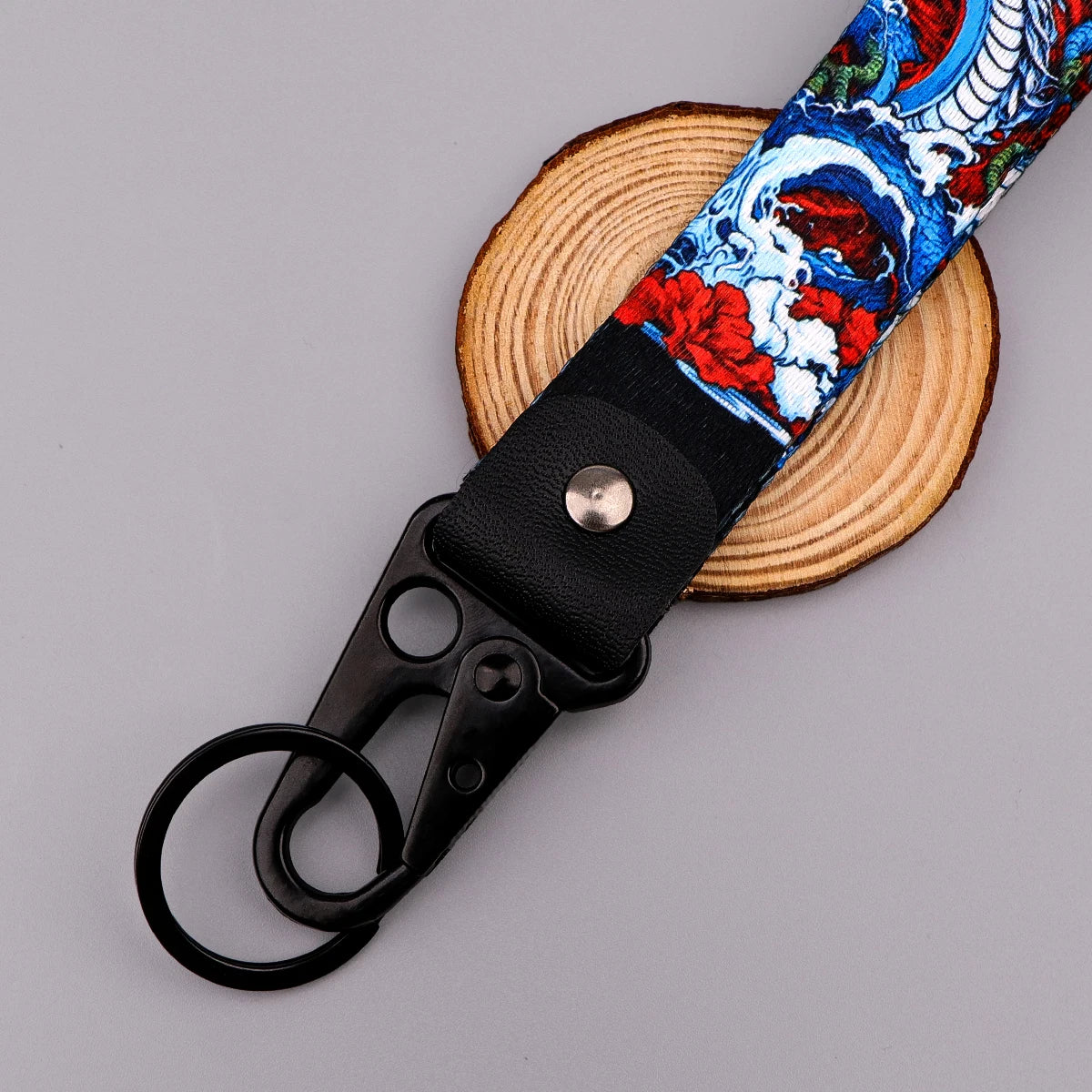 Koi Fish & Crane Artistic Keychain Set
