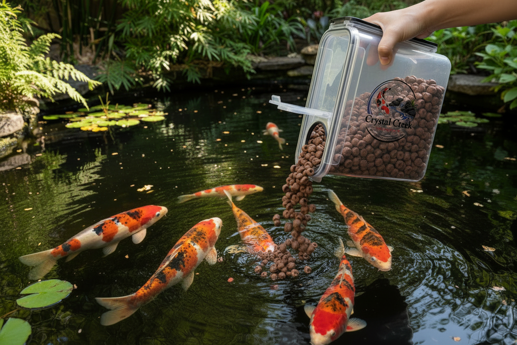 Brown Koi Food Pond Feeding