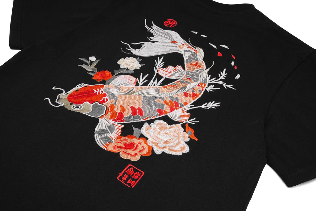 Koi Fish Embroidered Tee