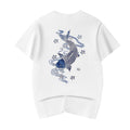 Blue Koi Embroidery Tee