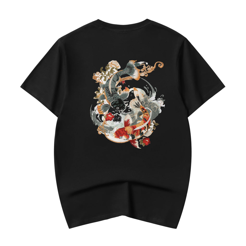 Koi Embroidery Tee