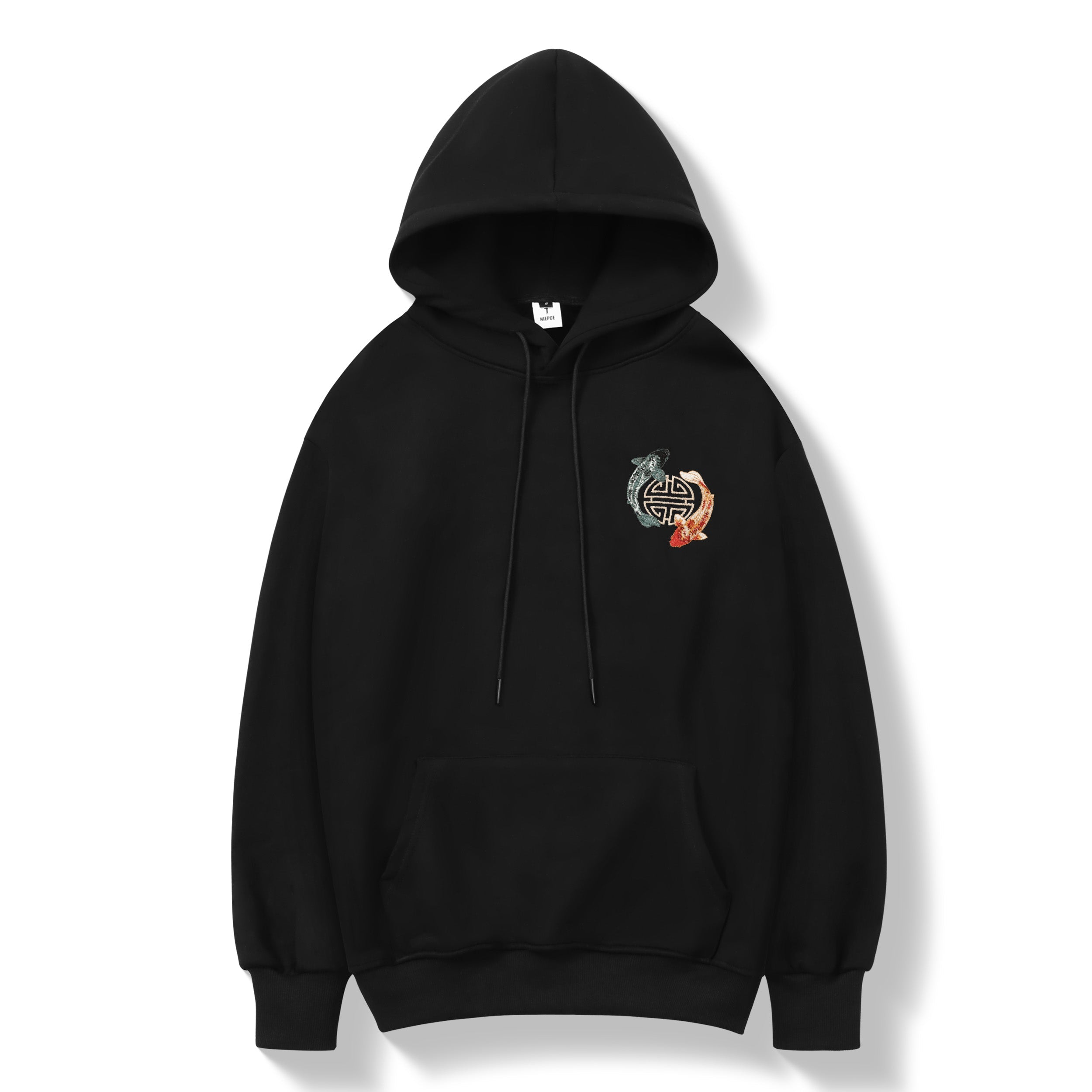YinYang Koi Embroidery Hoodie