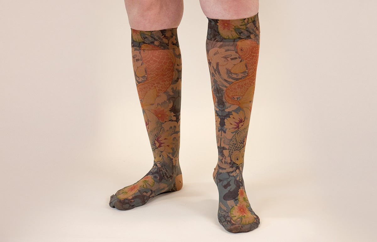 Koi Mocha Gradient Compression Socks