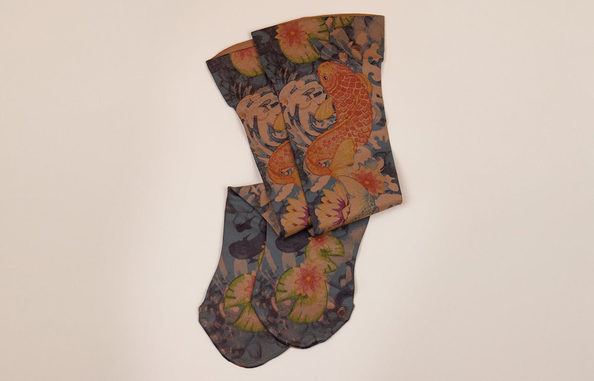 Koi Mocha Gradient Compression Socks