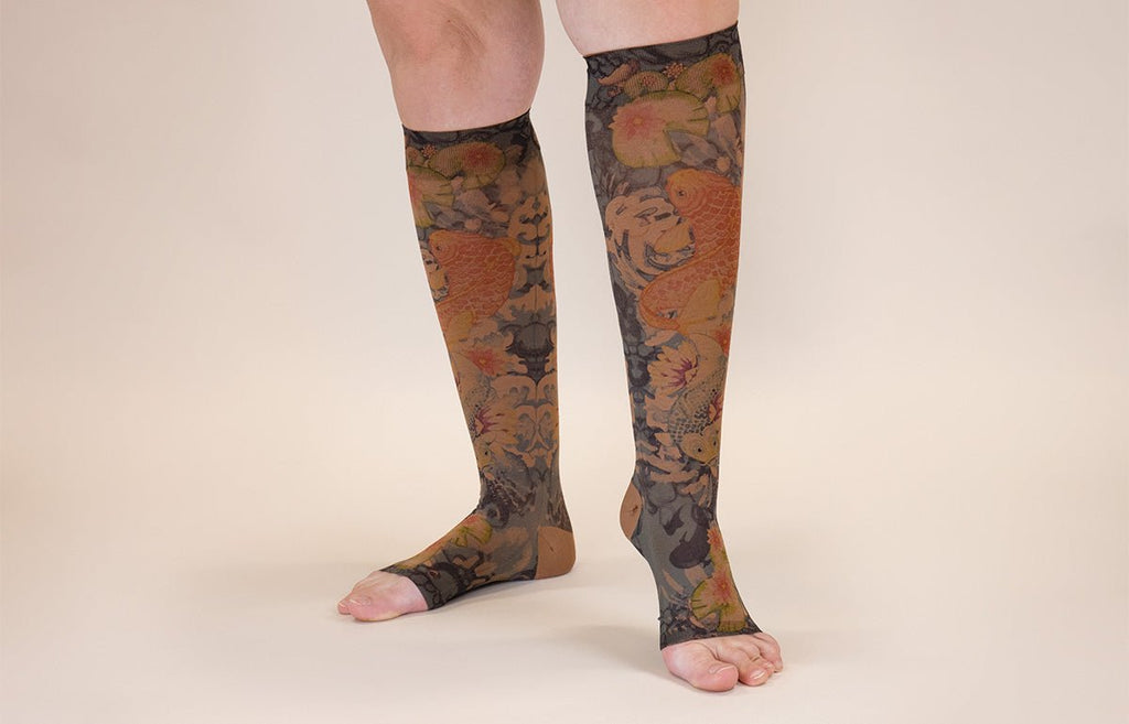 Koi Mocha Gradient Compression Socks