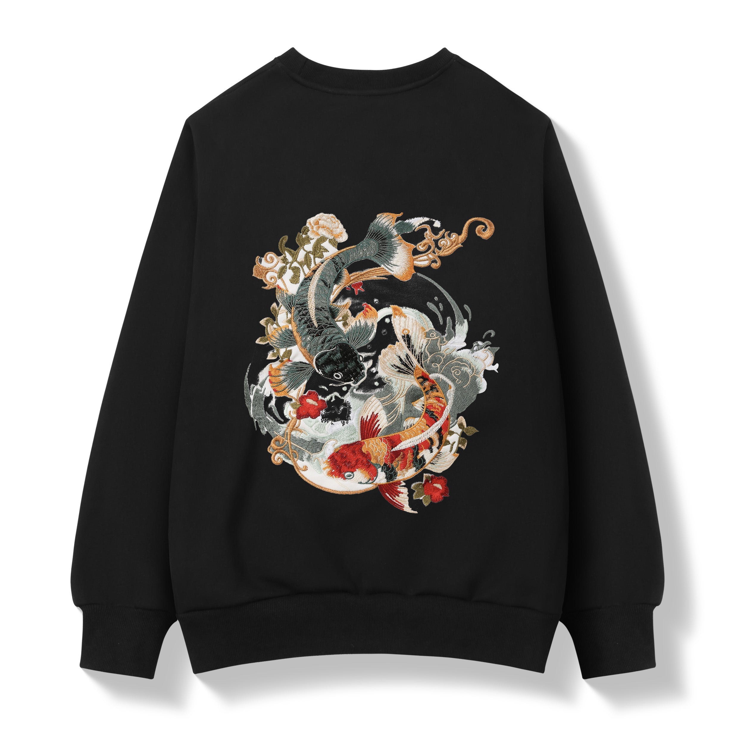 YinYang Koi Embroidery Sweater