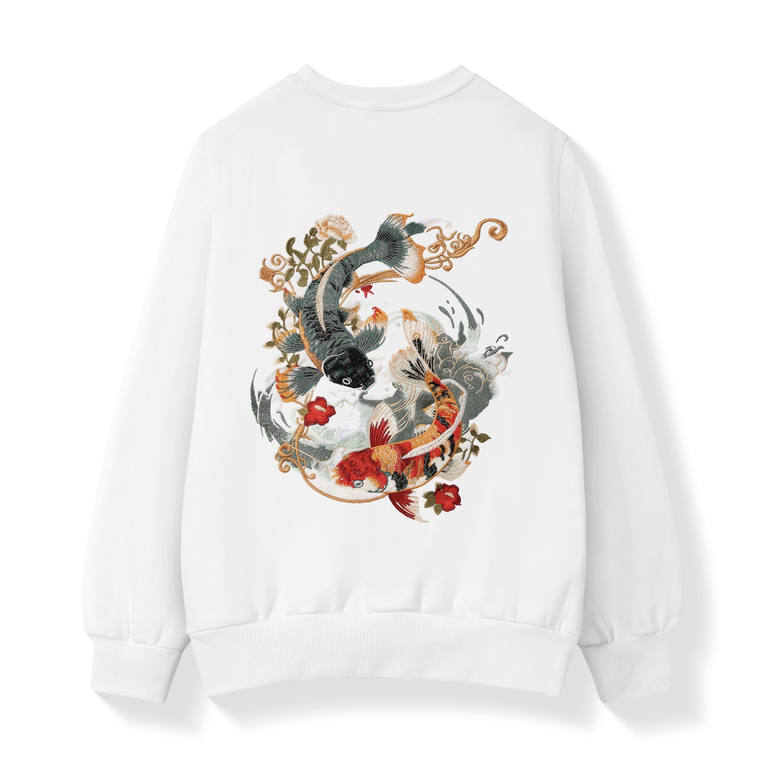 YinYang Koi Embroidery Sweater