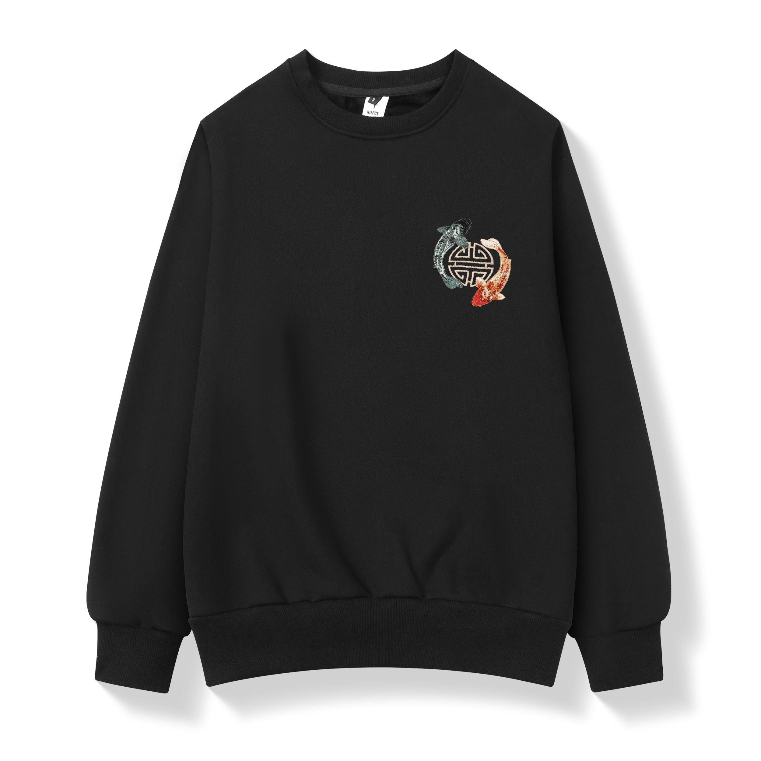 YinYang Koi Embroidery Sweater