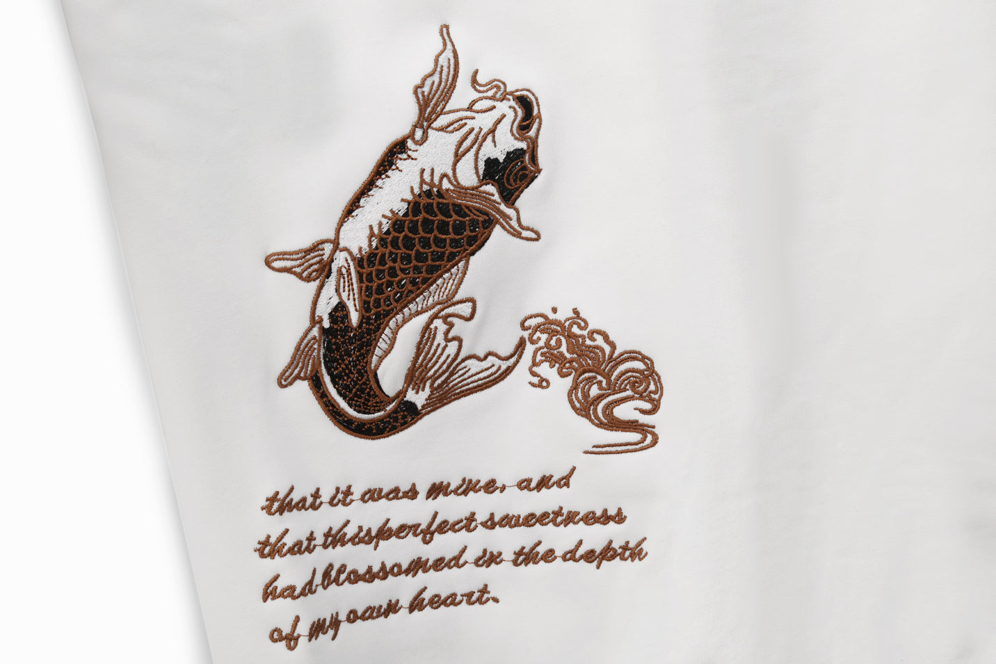 Destiny Koi Embroidery Sweater