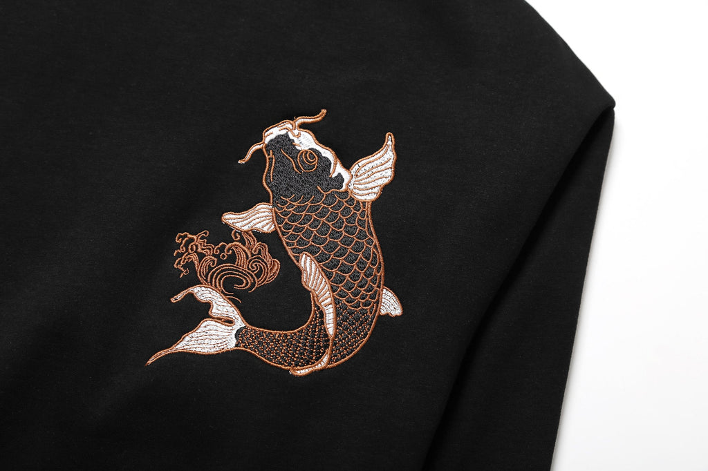 Destiny Koi Embroidery Sweater