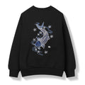 Blue Koi Embroidery Sweater
